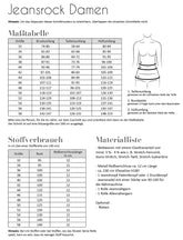 Schnittmuster Jeansrock Damen Fadenkäfer